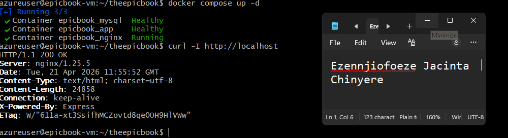EpicBook Azure DevOps Deployment screenshot 2